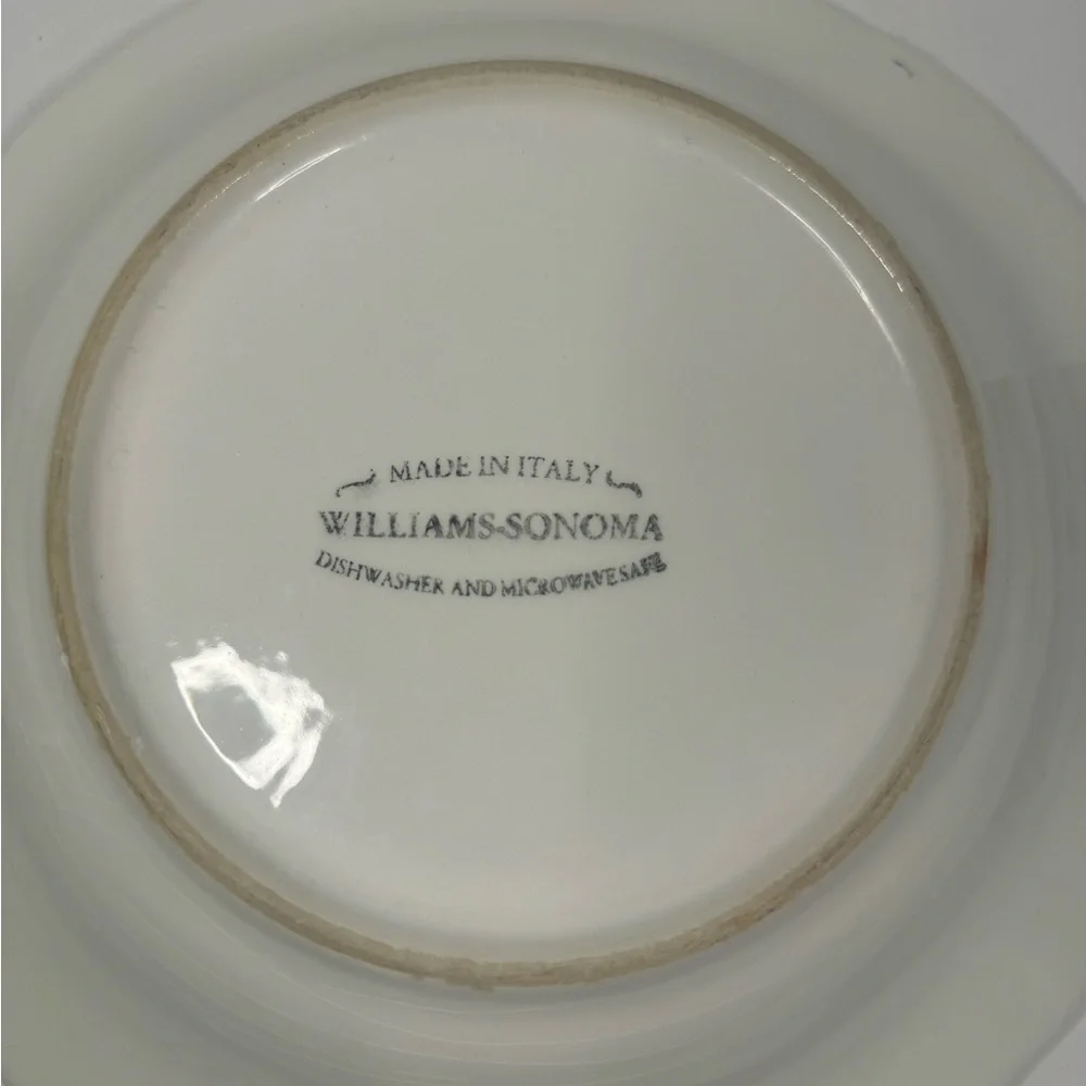 Williams Sonoma Soup Bowl Napa Green Made In Italia 2 Pic
